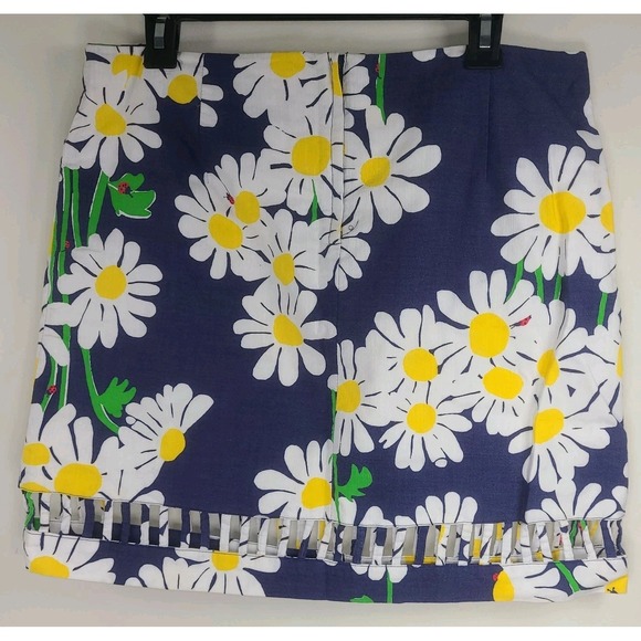 Lilly Pulitzer Originals Skirt Women's 10 | Rare Retired Daisy Floral Print, EUC - Picture 3 of 9